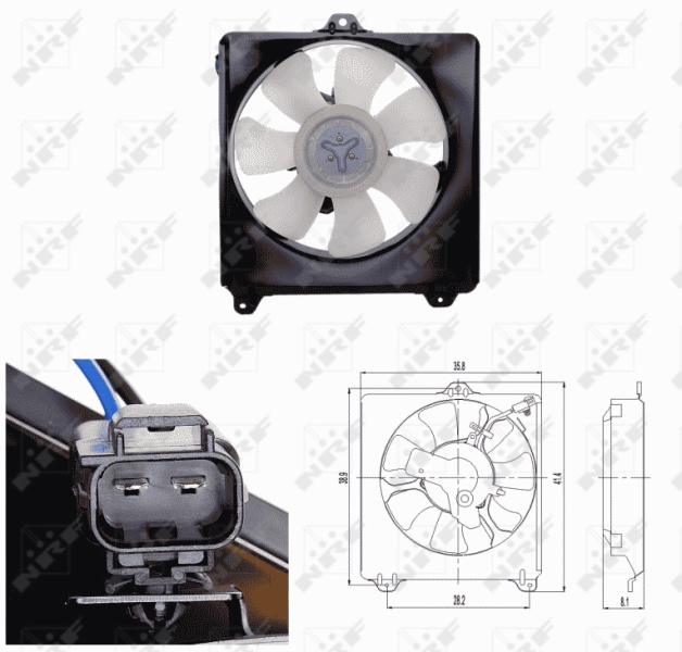 NRF Ventilatorwiel-motorkoeling 47694