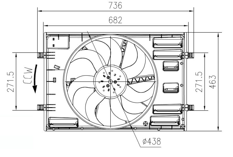 NRF Ventilatorwiel-motorkoeling 47916