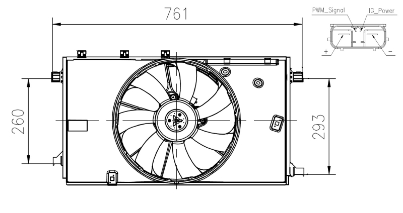 NRF Ventilatorwiel-motorkoeling 47933