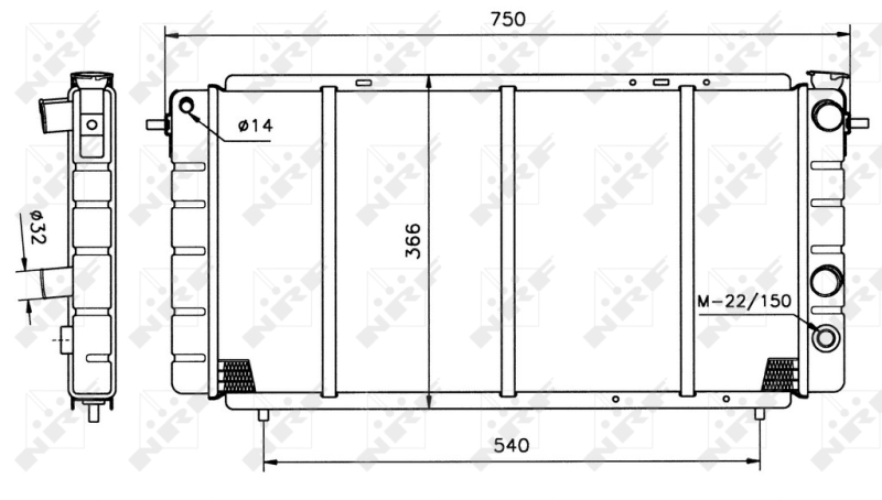 NRF Radiateur 507333