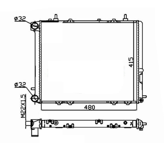 NRF Radiateur 507352A