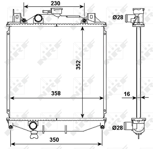 NRF Radiateur 507644