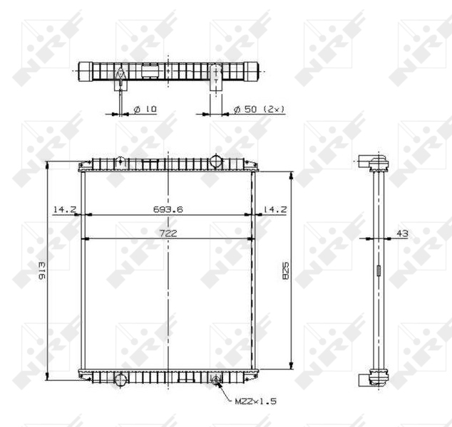 NRF Radiateur 509706X