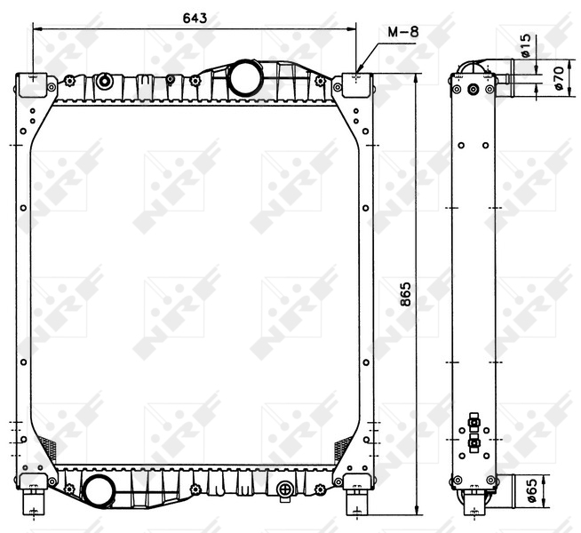 NRF Radiateur 51589