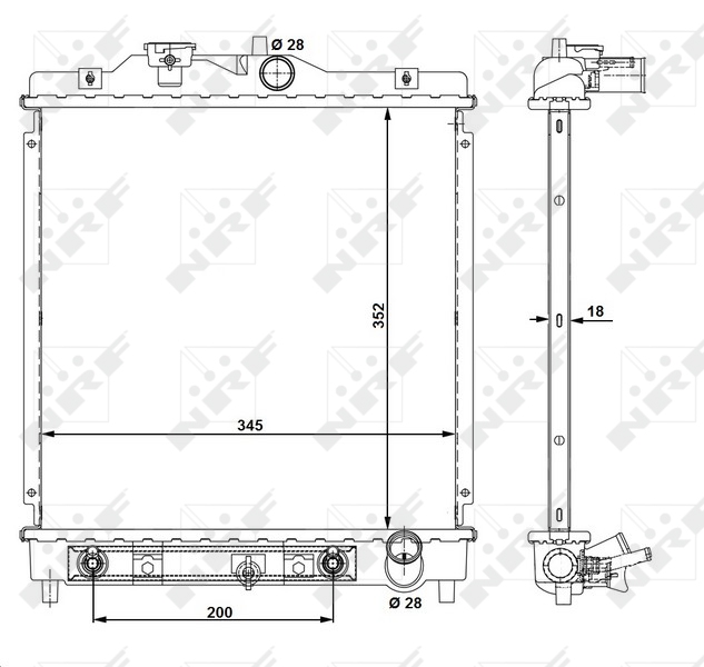 NRF Radiateur 516355