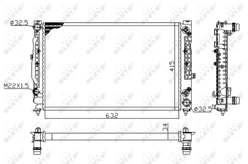 NRF Radiateur 519504A