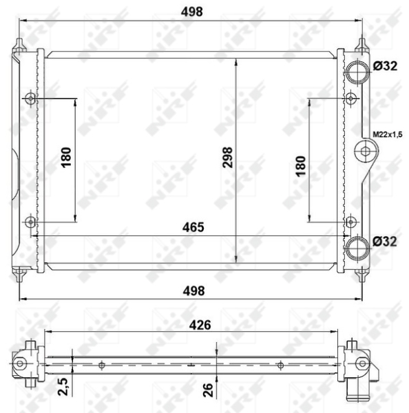 NRF Radiateur 519505