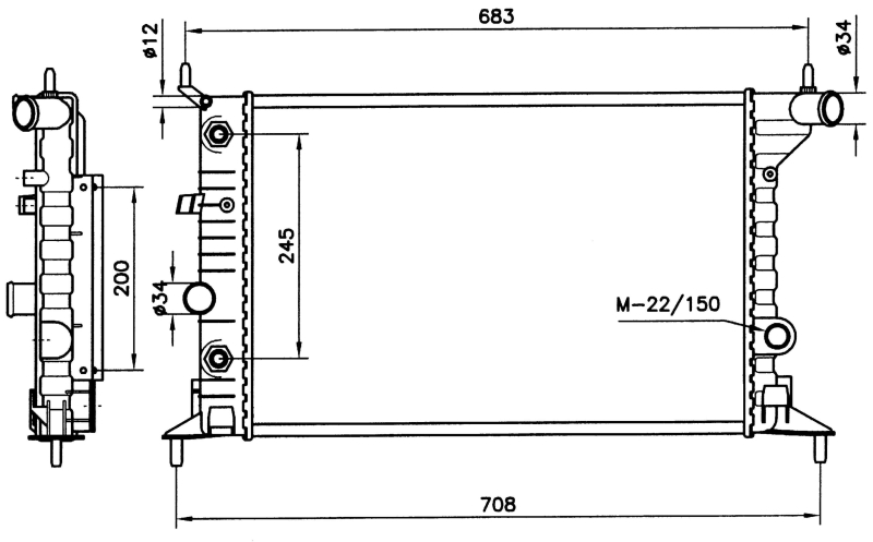 NRF Radiateur 519516