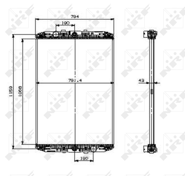 NRF Radiateur 519541X