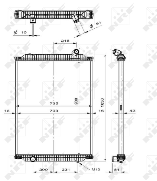 NRF Radiateur 519700X