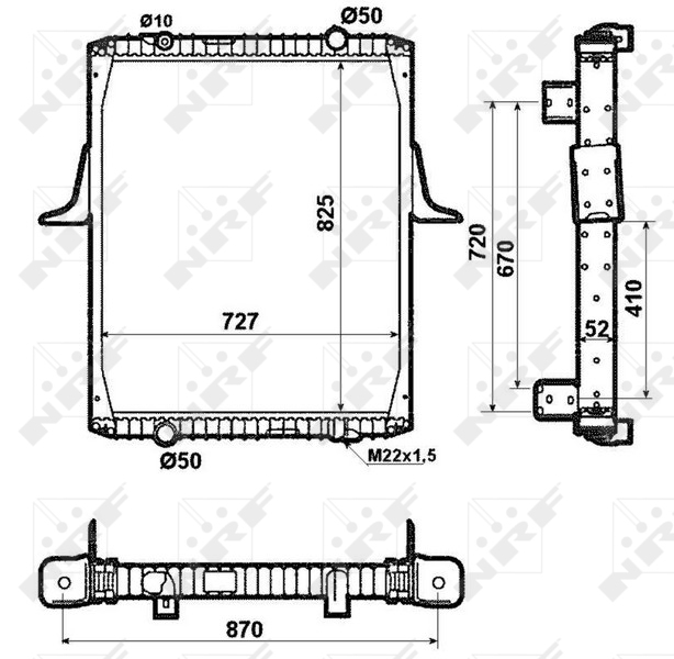 NRF Radiateur 519706