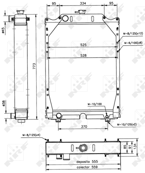 NRF Radiateur 52122