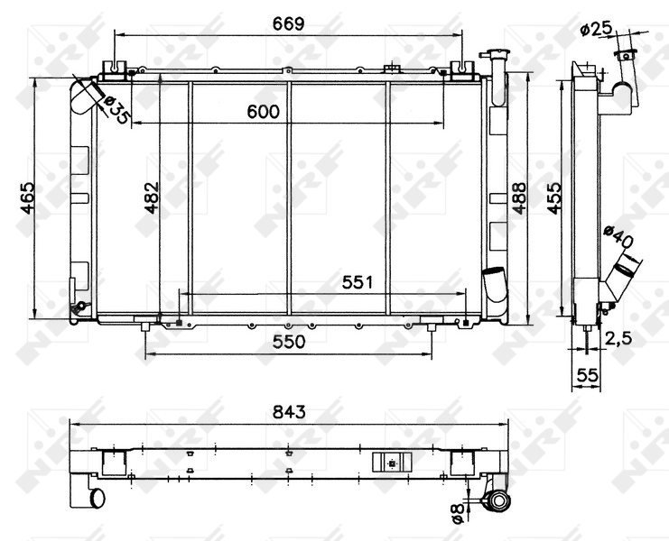 NRF Radiateur 52143