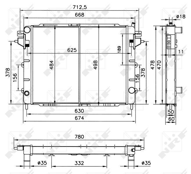 NRF Radiateur 52144