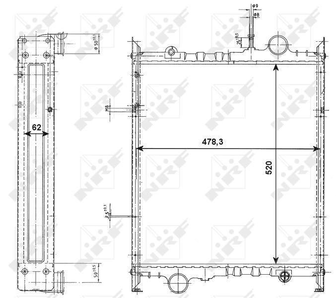 NRF Radiateur 523373