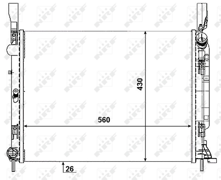 NRF Radiateur 53001