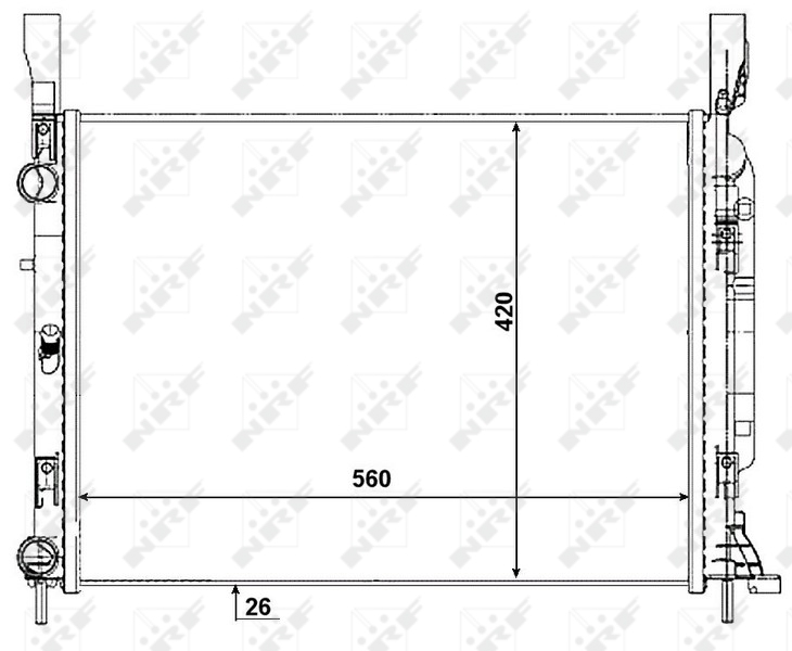 NRF Radiateur 53003