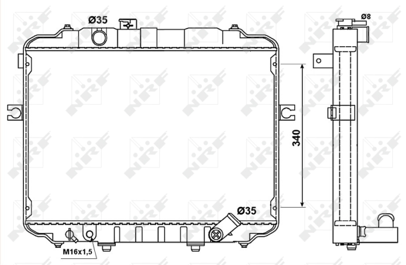 NRF Radiateur 53034