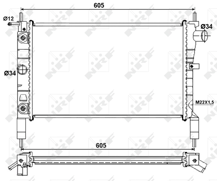 NRF Radiateur 53036