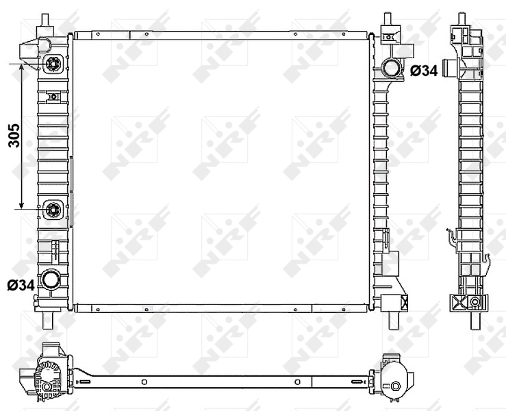 NRF Radiateur 53046