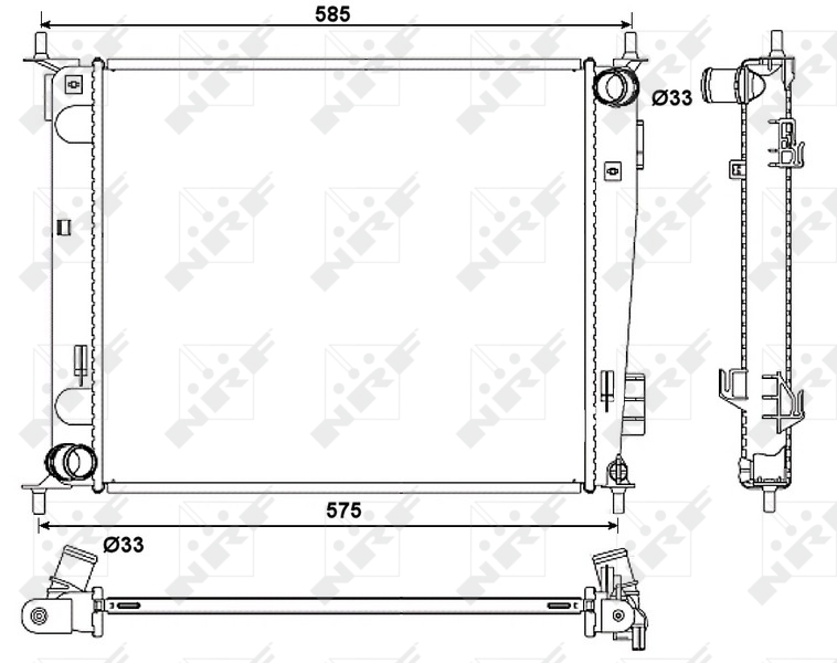 NRF Radiateur 53057