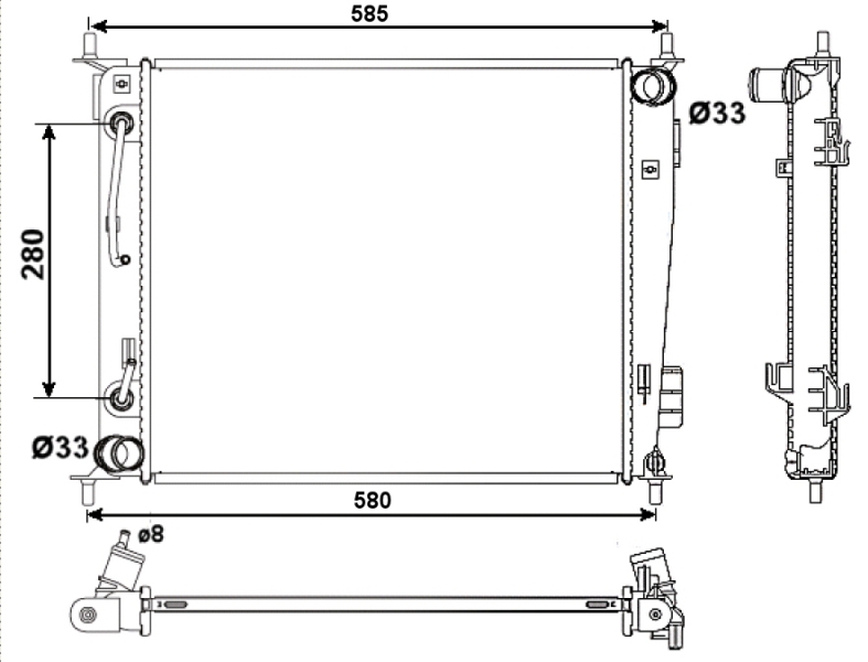 NRF Radiateur 53058