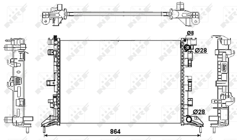 NRF Radiateur 53066