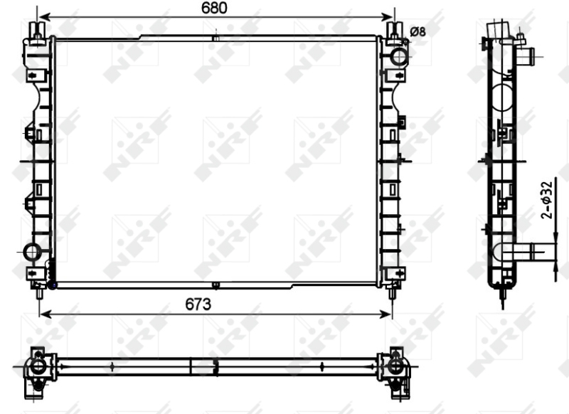 NRF Radiateur 53096