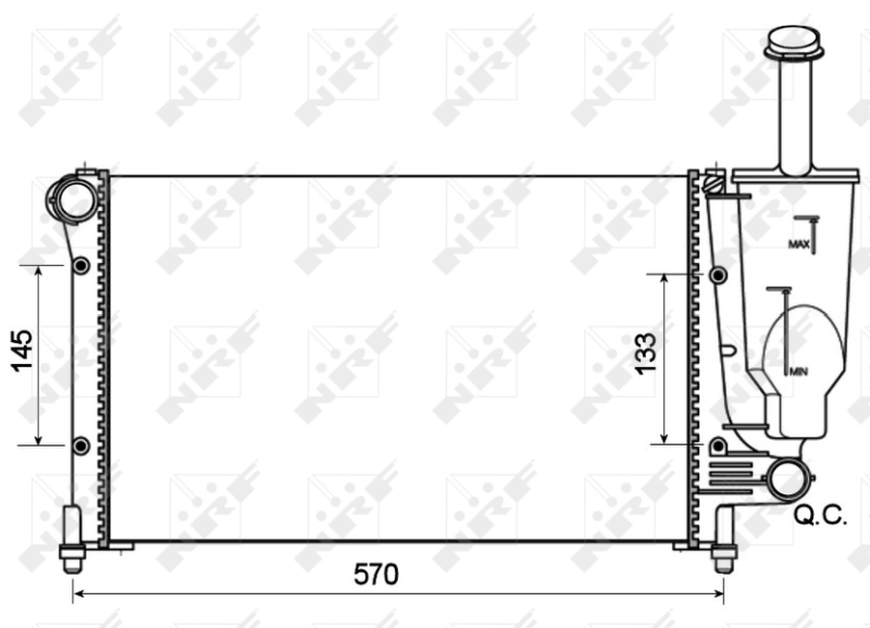 NRF Radiateur 53128A