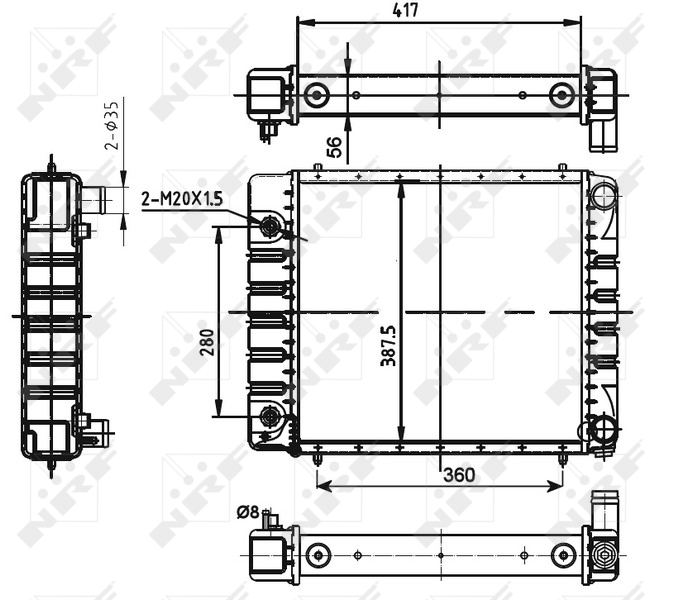 NRF Radiateur 53149