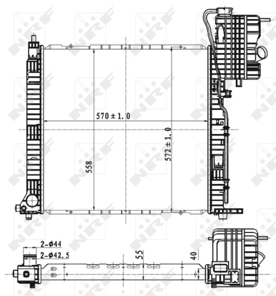 NRF Radiateur 53176