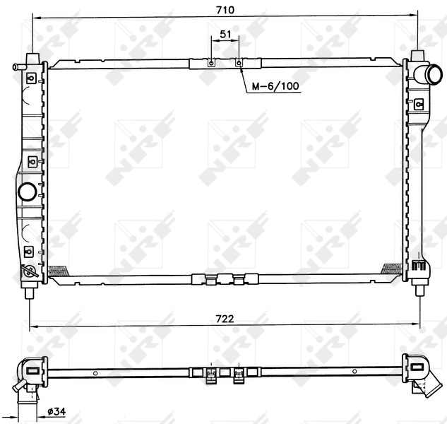 NRF Radiateur 53263