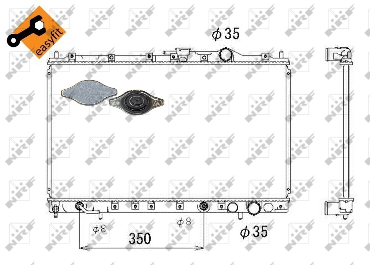 NRF Radiateur 53304