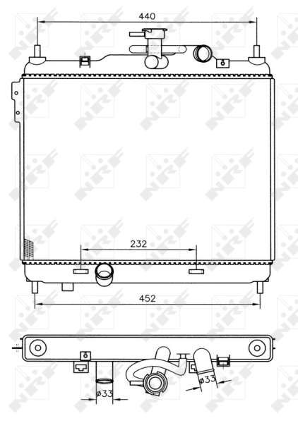 NRF Radiateur 53360