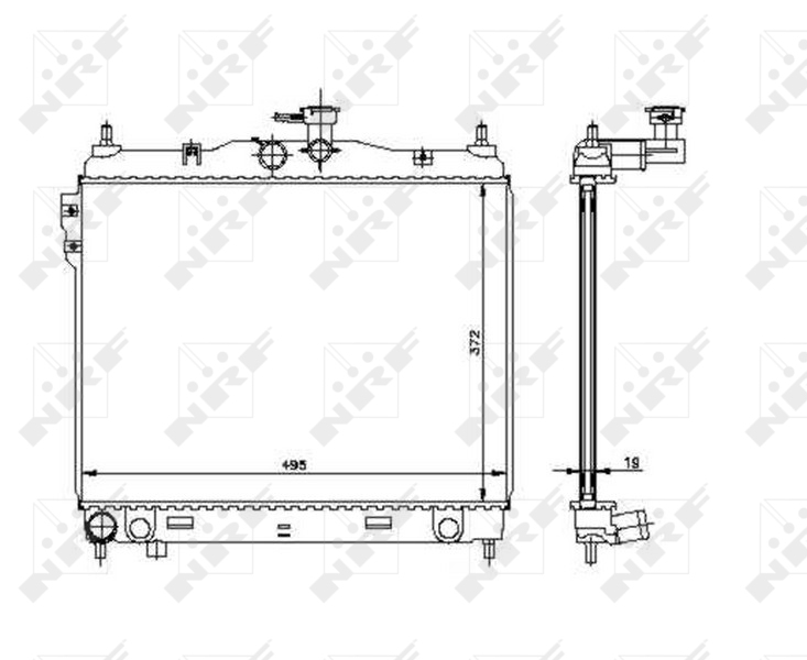 NRF Radiateur 53361