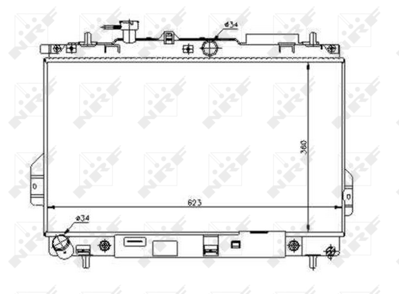 NRF Radiateur 53363