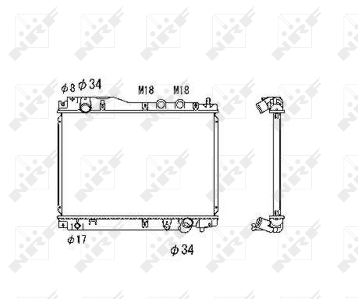 NRF Radiateur 53461