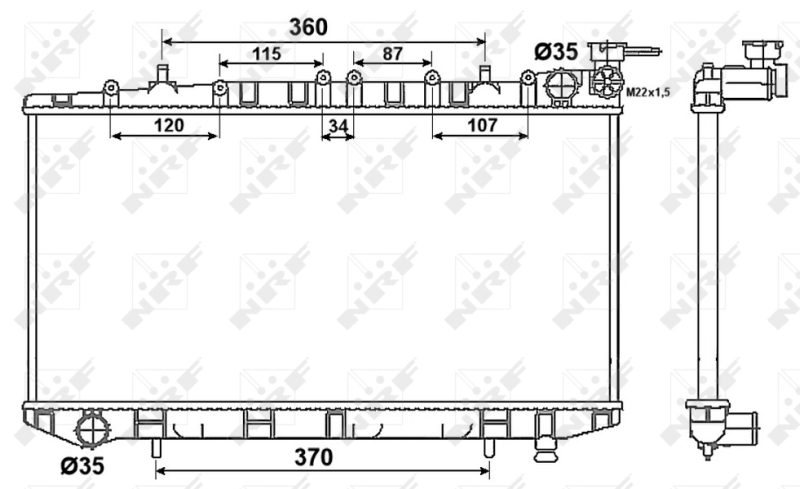 NRF Radiateur 53523