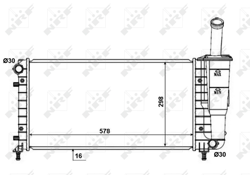 NRF Radiateur 53601