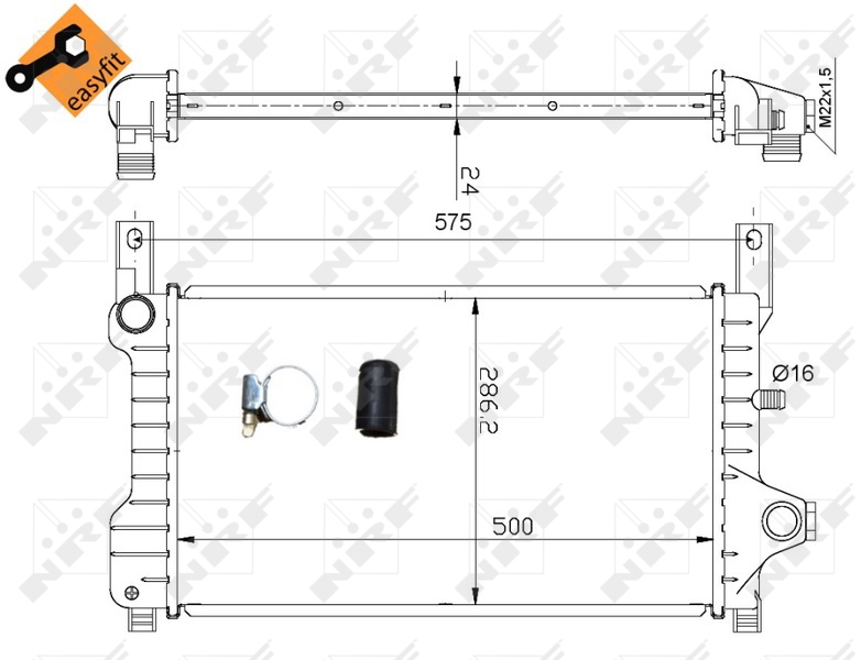 NRF Radiateur 53635