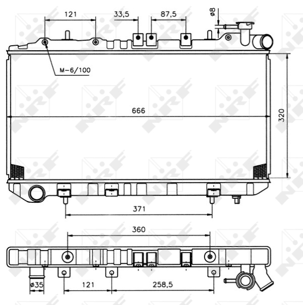 NRF Radiateur 536864