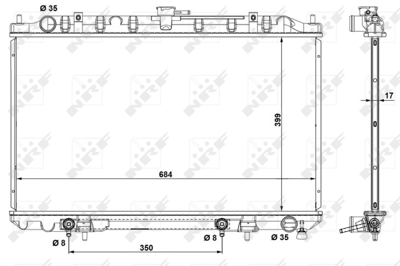 NRF Radiateur 53693