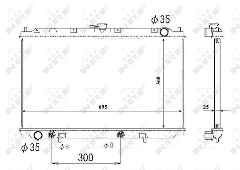 NRF Radiateur 53695