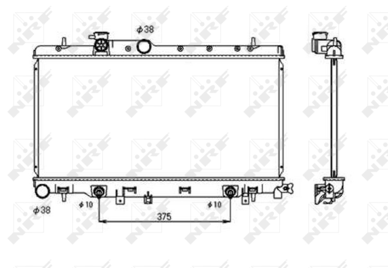 NRF Radiateur 53698