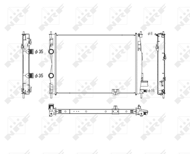 NRF Radiateur 53756