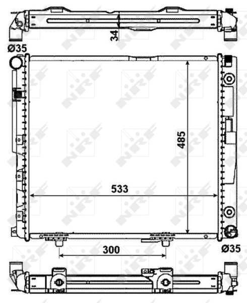 NRF Radiateur 53785