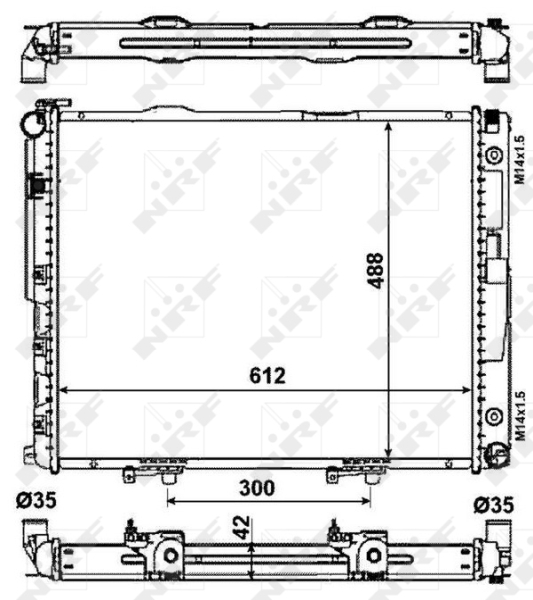 NRF Radiateur 53786