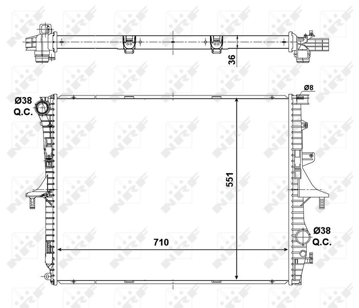 NRF Radiateur 53798