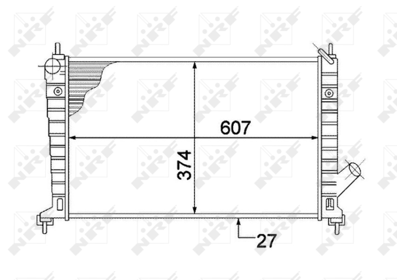 NRF Radiateur 53804