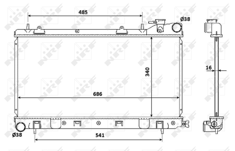 NRF Radiateur 53815